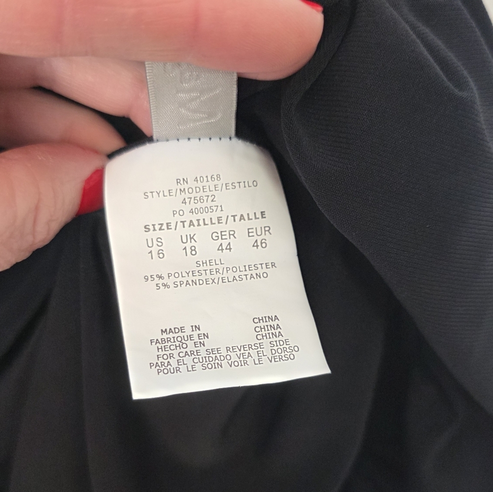 🚨NEW MAGICSUIT Bubbles Gathered Tankini Swim Top In Black Modest Size 16 - Picture 8 of 10